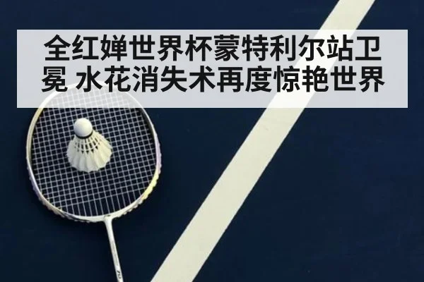 全红婵世界杯蒙特利尔站卫冕 水花消失术再度惊艳世界